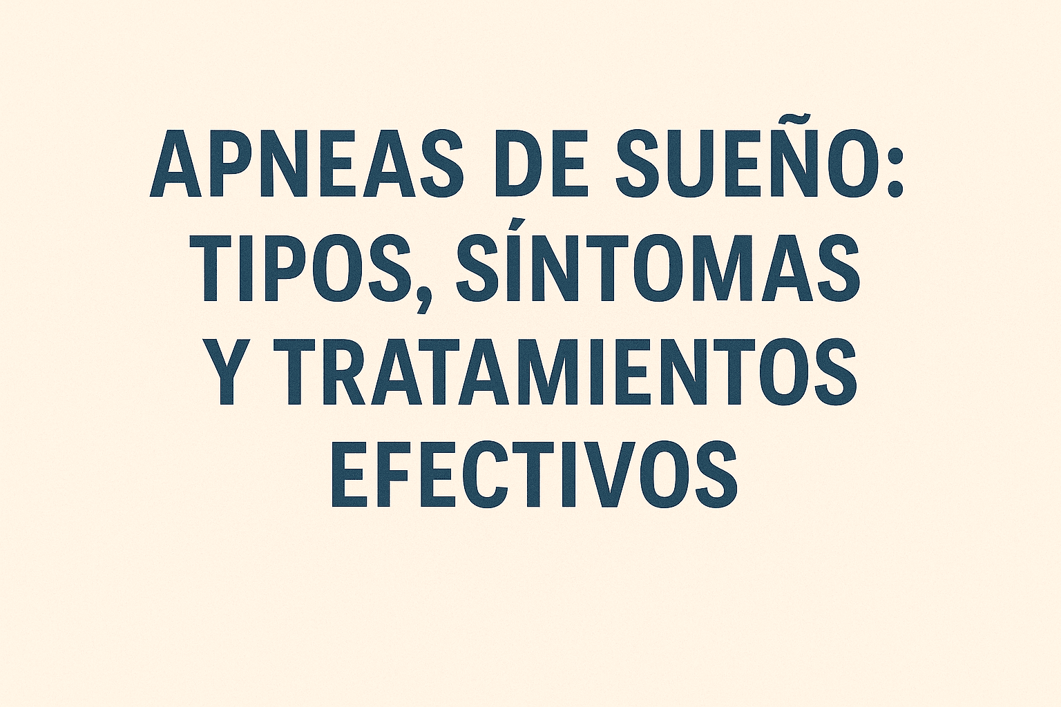 apneas de sueño